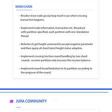 Jura Progress Report |[January 2021]