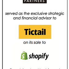 Our latest deal: The sale of Tictail to Shopify