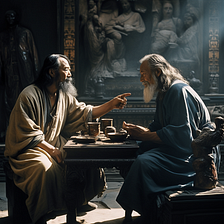 Conversation between Socrates and Confucius at their imaginary meeting