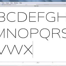 Getting started in Typeface Design