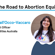 Speech by Margherita DallOcco-Vaccaro | The Road to Abortion Equity