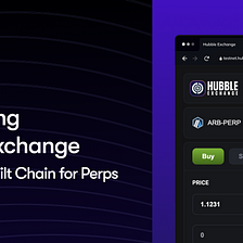 Introducing Hubble Exchange: a Purpose-Built Chain for Perps