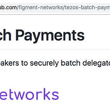 Announcing Tezos Batch Payments!