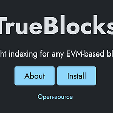 TrueBlocks welcomes an Ethereum Foundation Grant