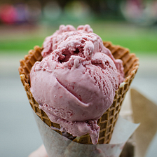 Cherry Wasabi Ice Cream Cone