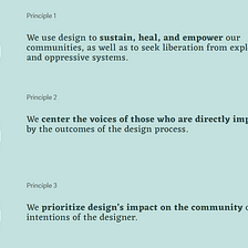 Behind the Design Principles