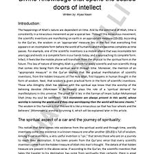 Opener of closed Intellectual doors through divine knowledge.