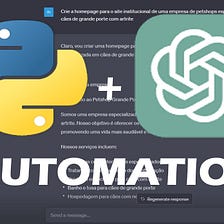 Practical Guide to Task Automation using ChatGPT & Python