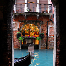 Balconies, Venice, Italy