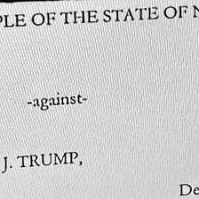 Extra, Extra, Extra, Donald J. Trump Criminally Charged