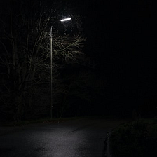 A lonely light