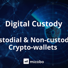 Digital Custody: Custodial & Non-custodial Crypto-wallets