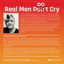Real Men Do Cry
