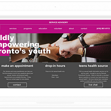 UX Design Case Study for Planned Parenthood Toronto’s website