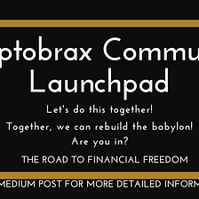 A Community Launchpad