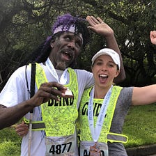 This Bay Area blind man ran the SF marathon tethered to his trusty guide