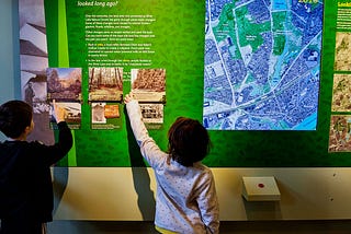 Interactive map at Silver Lake Nature Center in Bristol, Pennsylvania