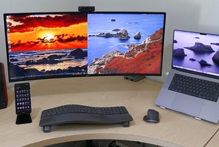 How to Optimize Your Workspace with an Ultrawide Monitor and Multi-System keyboard and Mouse