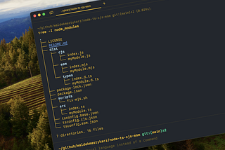 Create npm package with CommonJS and ESM support in TypeScript