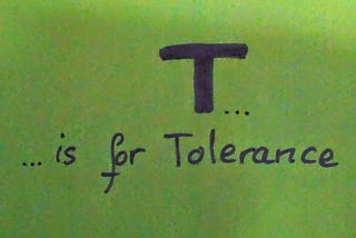 Tolerance vs. Grace