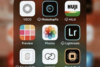 What Apps are on my iPhone (Photography).