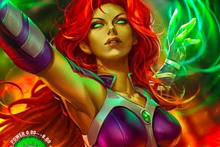 DC Starfire Cosplay Contact Lenses