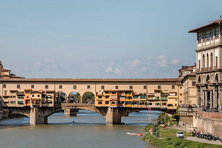 Photo of the Ponte Vecchio bridge in Florence
