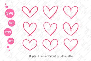 Heart Outline Svg | Open Heart Svg Free