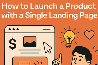 🚀 How to Launch a Product with a Single Landing Page