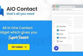 AIO Contact — All in One Contact Widget — Support Button