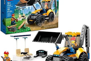 LEGO City Construction Digger 60385, Excavator Toy for Kids, Boys & Girls Ages 5 Plus Years Old…