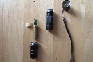 Convert laser pointer to AA batteries