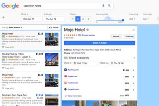 What is Google Hotel all about?