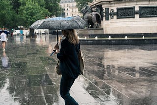 Photos of a rainy day in Paris