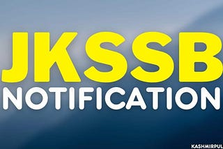 JKSSB announces date for Supervisor exam in Social Welfare Department