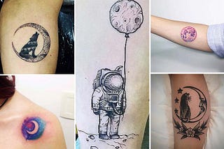 Moon Tattoos With Feminine Mystery