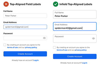 8 Rules for Switching to Infield Top-Aligned Form Labels