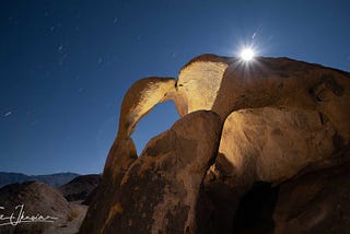 Dark Sky Tourism Cyclops Arch Moonburst