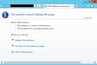 In SharePoint On Premise Environment, Some Sites on the Same Farm Servers and Others Get “HTTP 500…