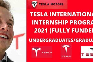 Tesla Internship Program 2021 | Fully Funded