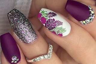 13 Pretty Purple Nail Art Design Ideas