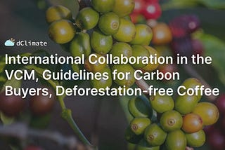 Data ReFined #30: International Collaboration in the VCM, Guidelines for Carbon Buyers…