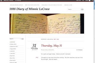 Blogging the Victorian Diary