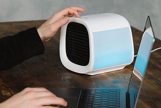 Work comfortably with this $100 energy-efficient personal air conditioner