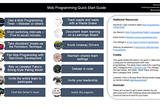 Mob Programming Quick Start Guide