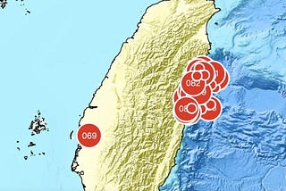 Earthquake in Hualien County of Taiwan