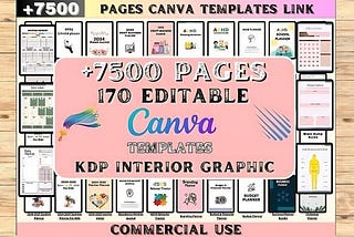 +7500 Pages Canva Planner Templates Free