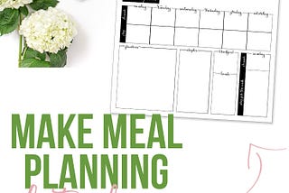 Get my fresh new take on meal planning along with a free printable so you can try this right along with me. - iheartplanners.com