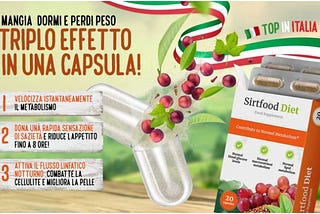 Sirtfood Diet-recensioni-prezzo-acquistare-capsula-benefici-dove comprare en italia