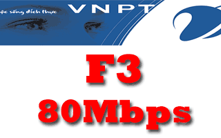 Gói cước cáp quang VNPT F3 tốc độ 80Mb